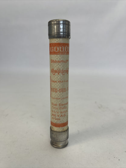 GOULD SHAWMUT ATS-DE6-1/4R CLASS RK5 TIME DELAY FUSE 6-1/4A 600VAC (BOX OF 9)