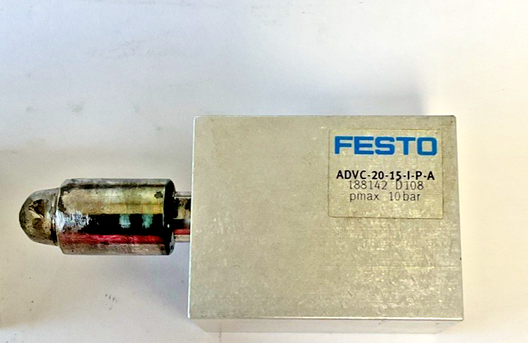 FESTO ADVC-20-15-I-P-A PNUEMATIC CYLINDER (2 W708) (1 D108) 10BAR ***LOTOF3***