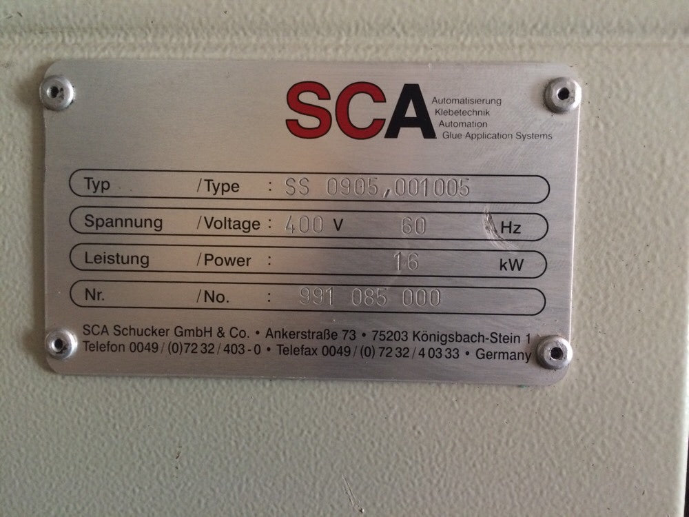 SCA SCHUCKER TEMPERATURE CONTROLLER SS0905,001005 FELLER ENGINEERING CR15