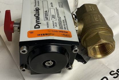 DYNAQUIP AP20DA PNEUMATIC BALL VALVE