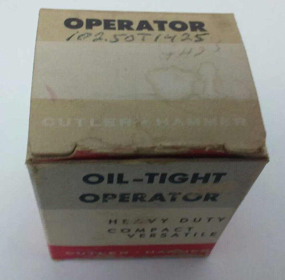 CUTLER HAMMER, 10250T1425, 10250T, OIL-TIGHT OPERATOR PUSH BUTTON LINE, CAM 5