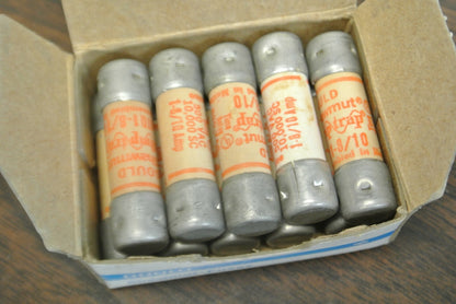 BOX of 10 / GOULD-SHAWMUT ATQ1-8/10 AMP-TRAP® FUSE / 1-8/10A / 500V NEW SURPLUS