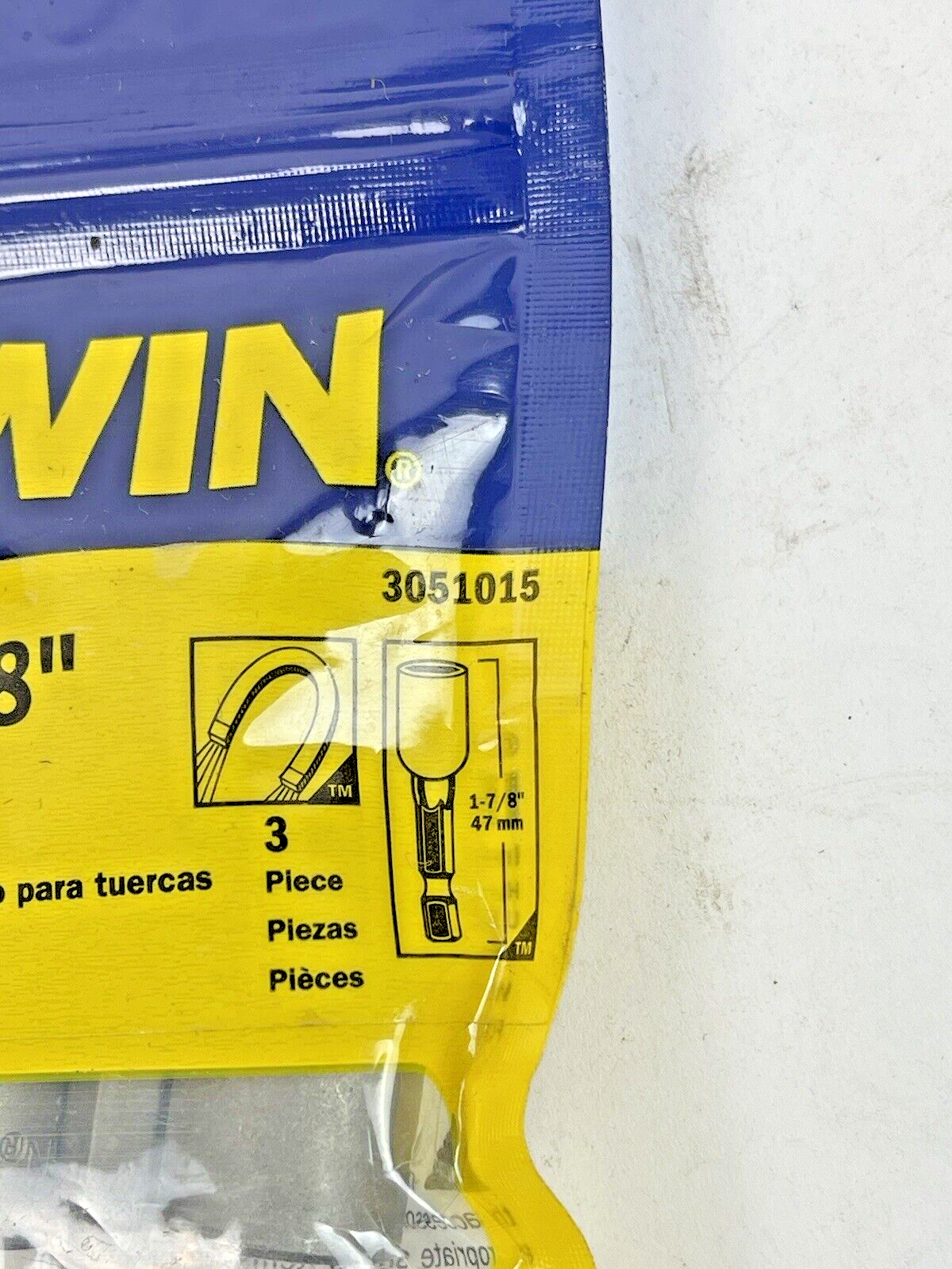 IRWIN SPEEDBOR - 3051015 *LOT OF 2 PACK (6 TOTAL)* - 3/8" MAGNETIC NUTSETTERS