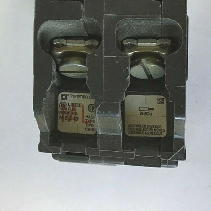 SQUARE D QO220H CIRCUIT BREAKER 20A 240VAC 50/60HZ 2POLE