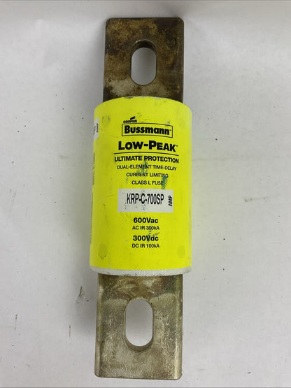 BUSSMANN KRP-C-700SP 600VAC 300VDC 700AMP LOW-PEAK ULTIMATE PROTECTION FUSE