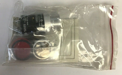 GE CR103HA1001R INDICATING LIGHT RED CROWN LENS 125V.  W/O BULB***LOTOF2***