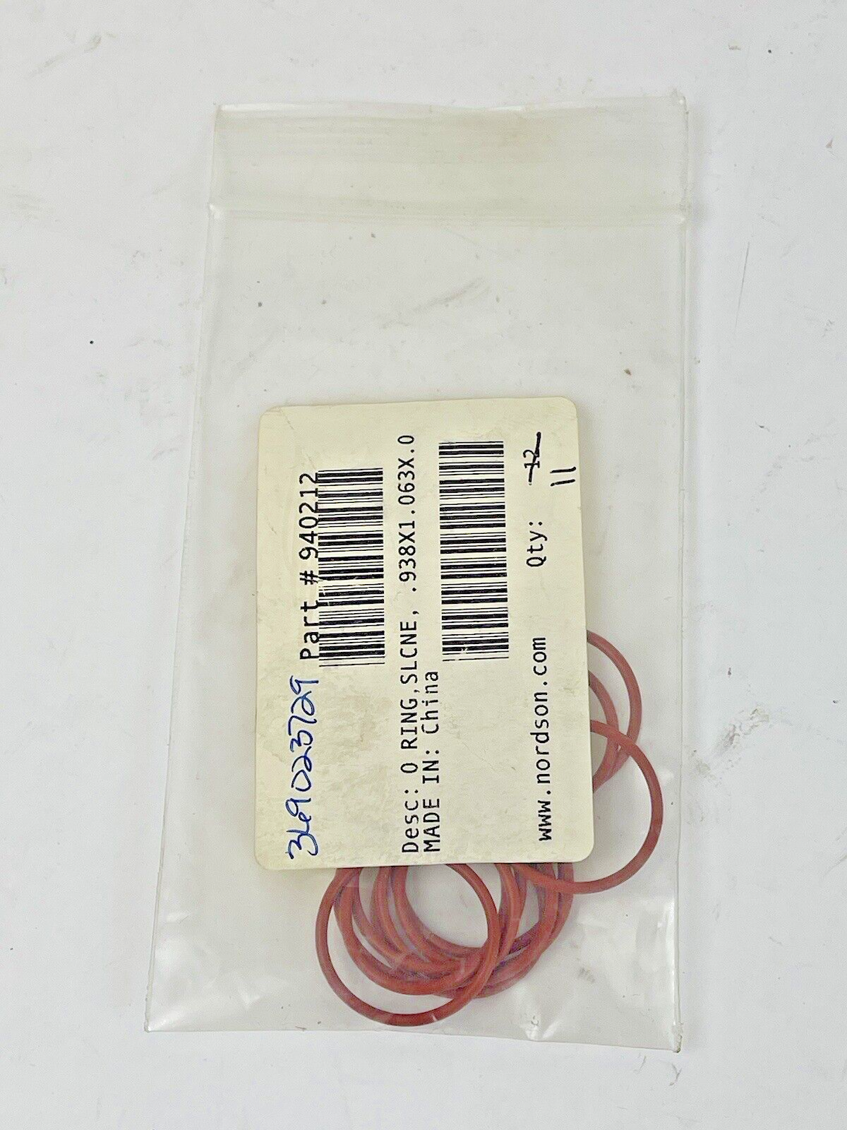 NORDSON *LOT OF 11* - 940212 O-Ring FOR MANUAL SPRAY GUNS REPAIR AND MAINTENANCE