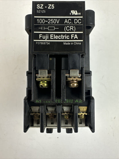 FUJI 4NC0F0#10 SC-0 CONTACTOR 3PH 5HP 600VAC COIL 100-110V 60HZ SZ-Z5