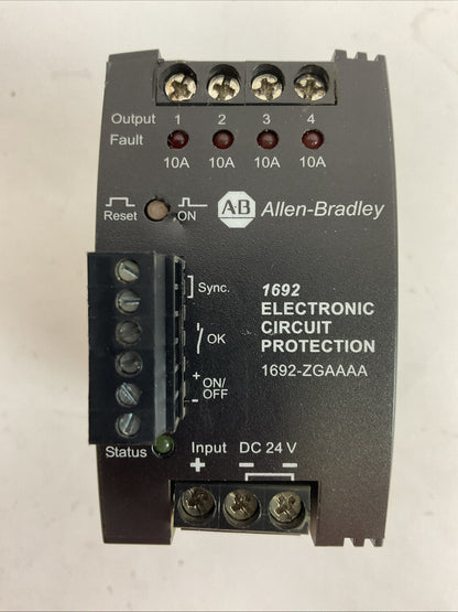 ALLEN BRADLEY 1692-ZGAAAA ELECTRONIC CIRCUIT PROTECTION 24VDC
