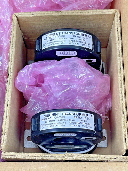 OHIO SEMITRONICS - PC5-061D - AC WATT TRANSDUCER WITH (2) CURRENT TRANSFORMERS