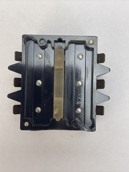 FURNAS 46ZBE30 CONTACT BLOCK 600VAC 10AMP PILOT DUTY 3N.O.