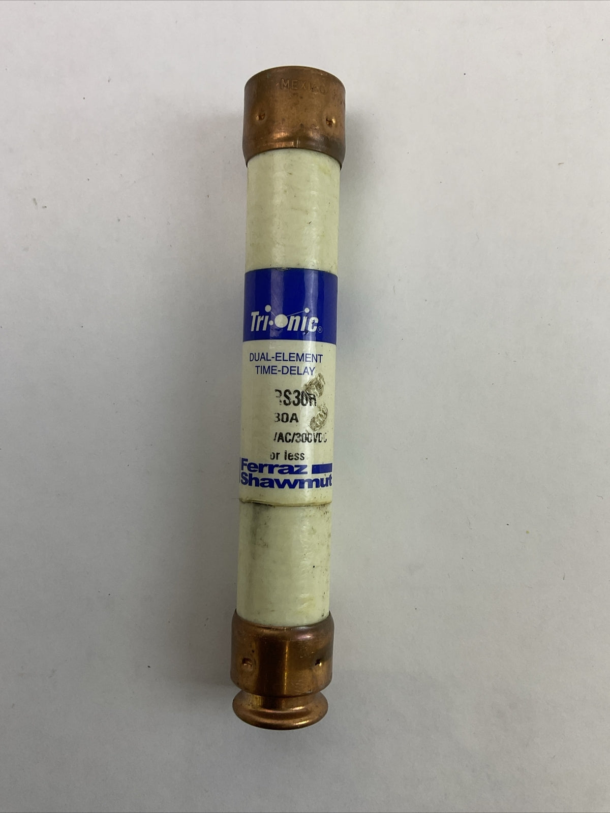 FERRAZ SHAWMUT TRS30R TRI-ONIC DUAL ELEMENT FUSE 30AMP 600VAC 300VDC (LOT OF 3)