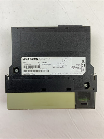 ALLEN BRADLEY 1756-M03SE SER A FW 15.37 CONTOLLOGIX MOTION MODULE