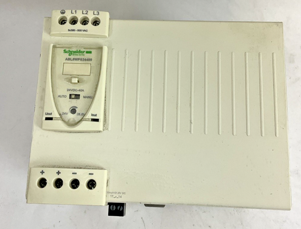 SCHNEIDER ELECTRIC ABL8 WPS24400 POWER SUPPLY PHASEO 500VAC 50/60HZ 2.4A