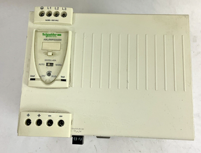 SCHNEIDER ELECTRIC ABL8 WPS24400 POWER SUPPLY PHASEO 500VAC 50/60HZ 2.4A