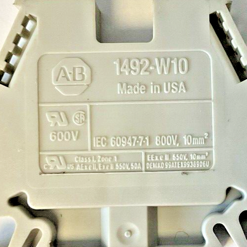 ALLEN BRADLEY 1492-EAJ35 TERMINAL BLOCK(6) 1492-W10 TERMINAL BLOCK(7)
