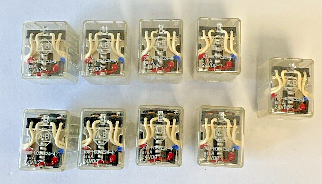 ALLEN BRADLEY 700-HC24Z24-4 RELAY 24VDC SER.A 1/6HP 5A 50/60HZ ***LOTOF9***