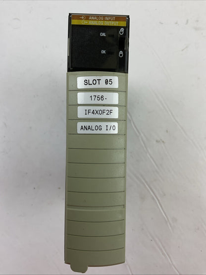 ALLEN BRADLEY 1756-IF4FX0F2F SER A F/W REV 1.4 FAST ANALOG CONBO 4 IN / 2 OUT