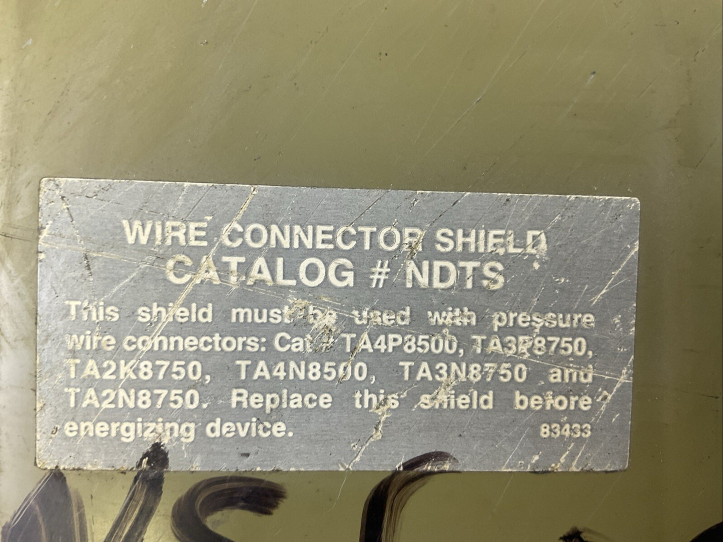 SIEMENS #NDRS WIRE CONNECTOR SHIELD