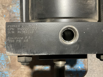 PARKER PNEUMATIC AIR CYLINDER 07.00CBB2ANLU14AC5.000 250PSI AIR