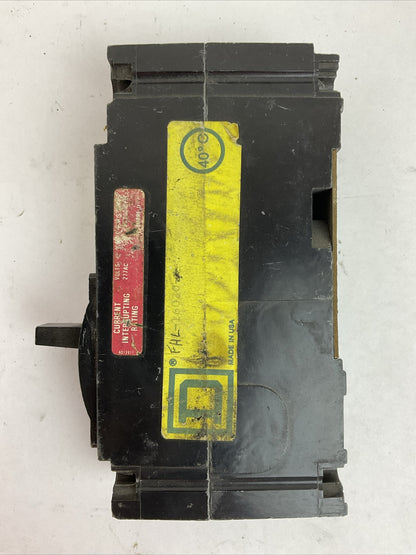 SQUARE D FHL16020 CIRCUIT BREAKER 20AMP 277VAC 125VDC 1POLE