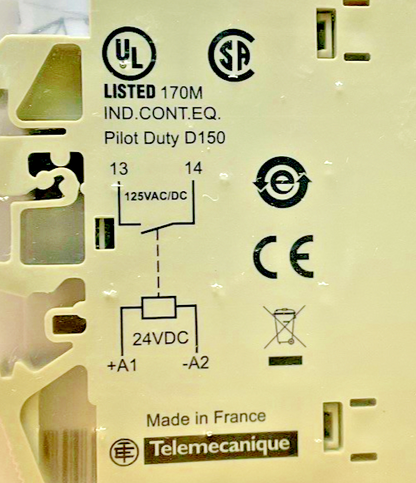 SCHNEIDER ELECTRIC ABR 2E116F RELAY MODULE 125VAC/DC 120..127V 60HZ
