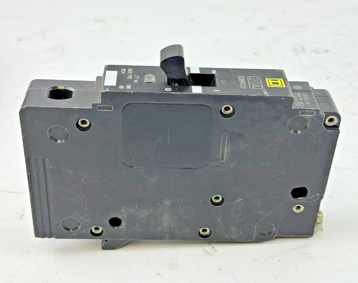 SQUARE D **LOT OF 7** - EDB14020 - 20A/1 POLE/277 VAC/BOLT ON/TYPE HACR - NEW