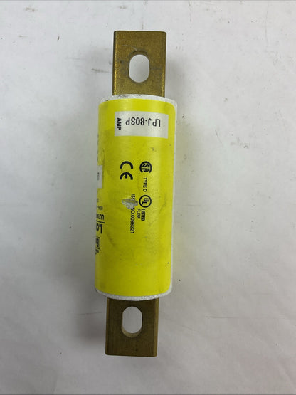 COOPER BUSSMANN LPJ-80SP LOW-PEAK DUAL-ELEMENT CLASS J FUSE 80AMP 600VAC 300VDC