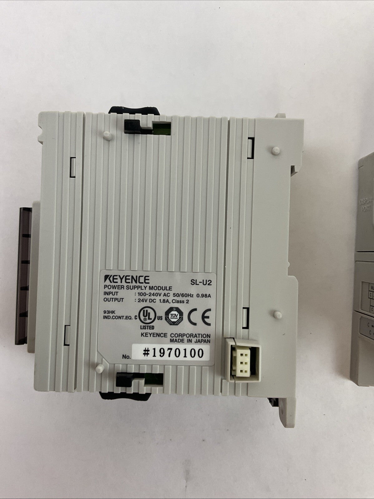 KEYENCE SL-R11 RELAY SL-R12EX INTELLIGENT EXTENSION SL-U2 POWER SUPPLY