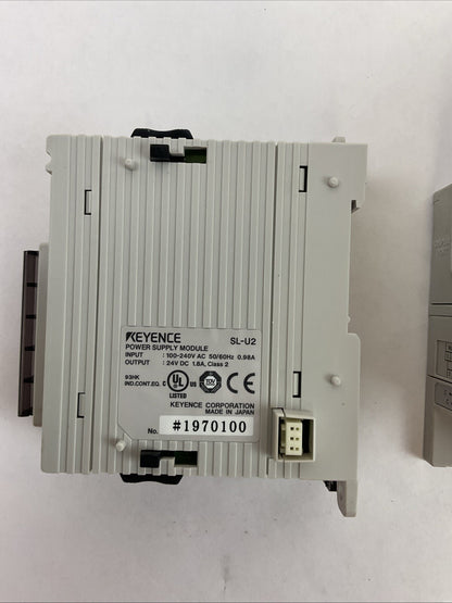 KEYENCE SL-R11 RELAY SL-R12EX INTELLIGENT EXTENSION SL-U2 POWER SUPPLY