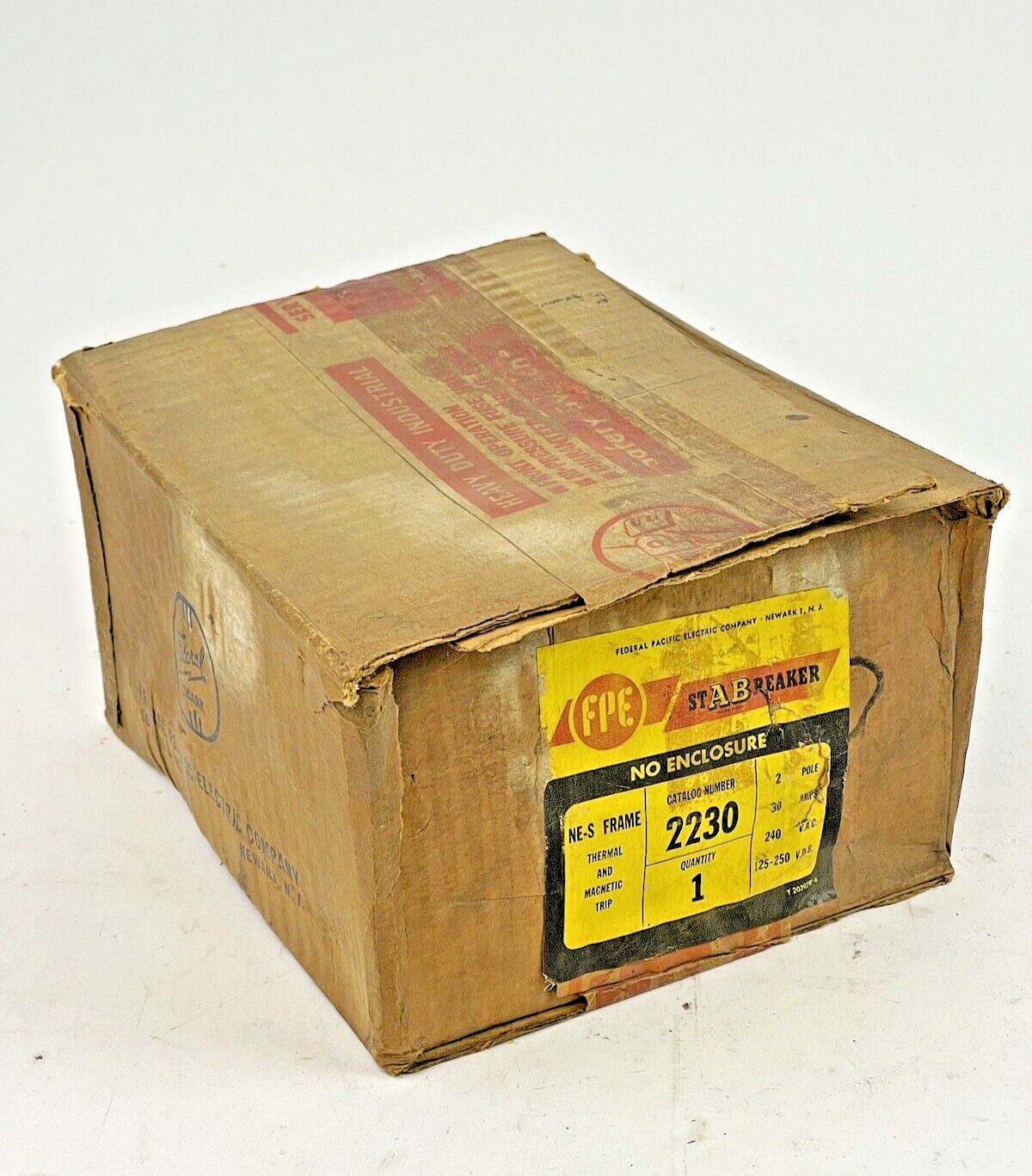 FEDERAL PACIFIC - 2230 - 2 POLE, 30A, 240 VAC AB CIRCUIT BREAKER - FPE