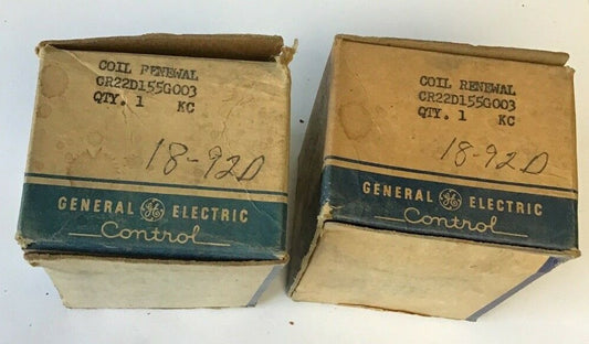 GENERAL ELECTRIC CR22D155G003 COIL RENEWAL 208V 60CY ***LOTOF2***