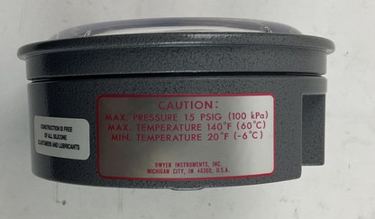 DWYER 2002-ASF-SF MAGNEHELIC PRESSURE GAUGE 15PSIG W31Y CF 0-2IN OF WATER