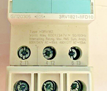 SIEMENS 3RV1821-1FD10 COMBINATION MOTOR CONTROL 5A