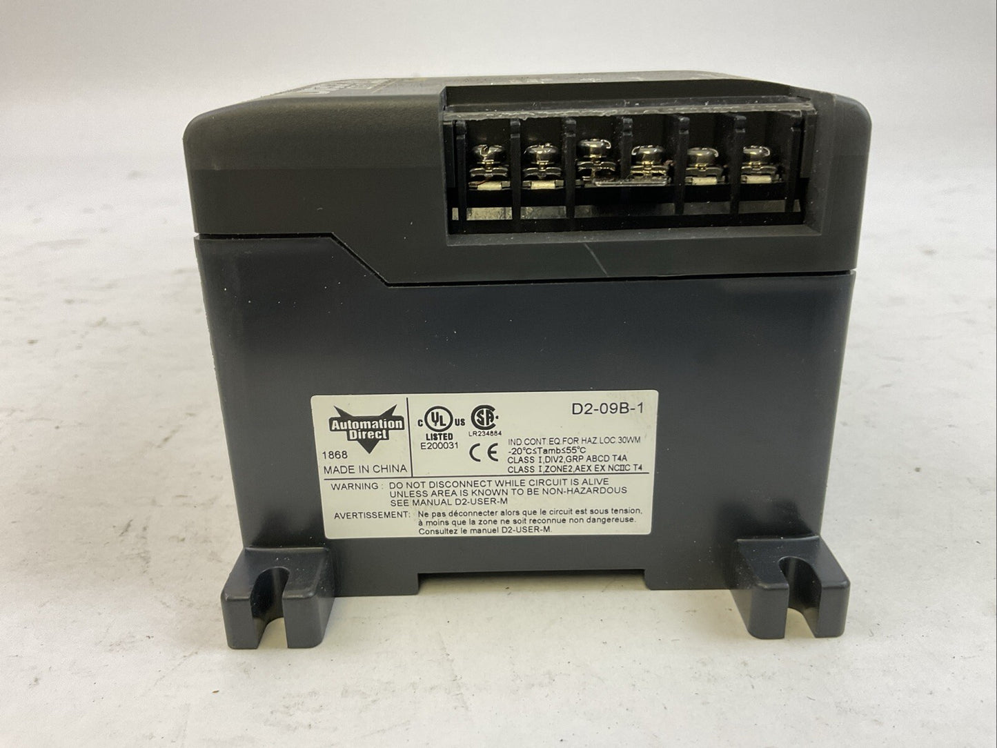 AUTOMATION DIRECT D2-09B-1 POWER SUPPLY 9-SLOT RACK 110/220VAC OUT 24VDC KOYO