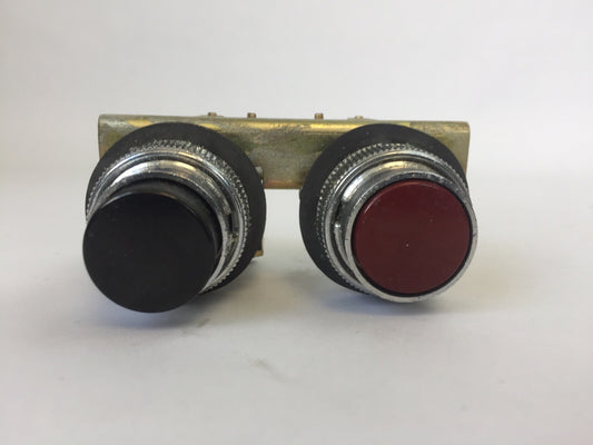 WESTINGHOUSE OT1 ASSEMBLY BLACK-RED MAINTAINED CONTACT PUSHBUTTON 506C933G01