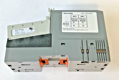 ALLEN BRADLEY 1734-AENT ETHERNET ADAPTER SER.A FW.3.009 24VDC W /1734-RTB