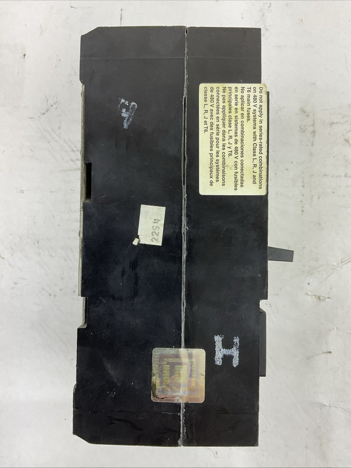SQUARE D KHL361251212 CIRCUIT BREAKER 125A 600VAC 250VDC 3POLE TYPE S2