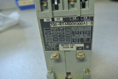 ALLEN-BRADLEY 700-RTAR00V000A1 TYPE RT SOLID STATE TIMING RELAY 120V NEW SURPLUS