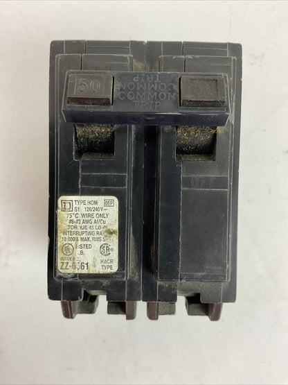 SQUARE D HOM250 2POLE CIRCUIT BREAKER 50AMP 120/240VAC