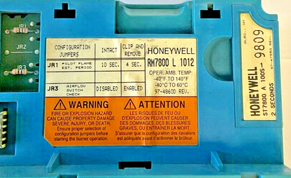 HONEYWELL RM7800 L 1012 BURNER CONTROL MODULE