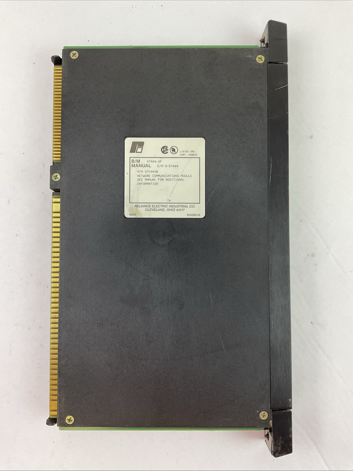 RELIANCE ELECTRIC 57C404B NETWORK COMMUNICATIONS MODULE 57404-2F