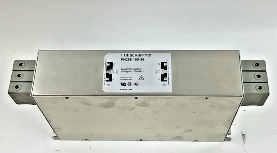 SCHAFFNER FN258-100-35 POWER LINE FILTER 480/275V 50/60HZ 100A