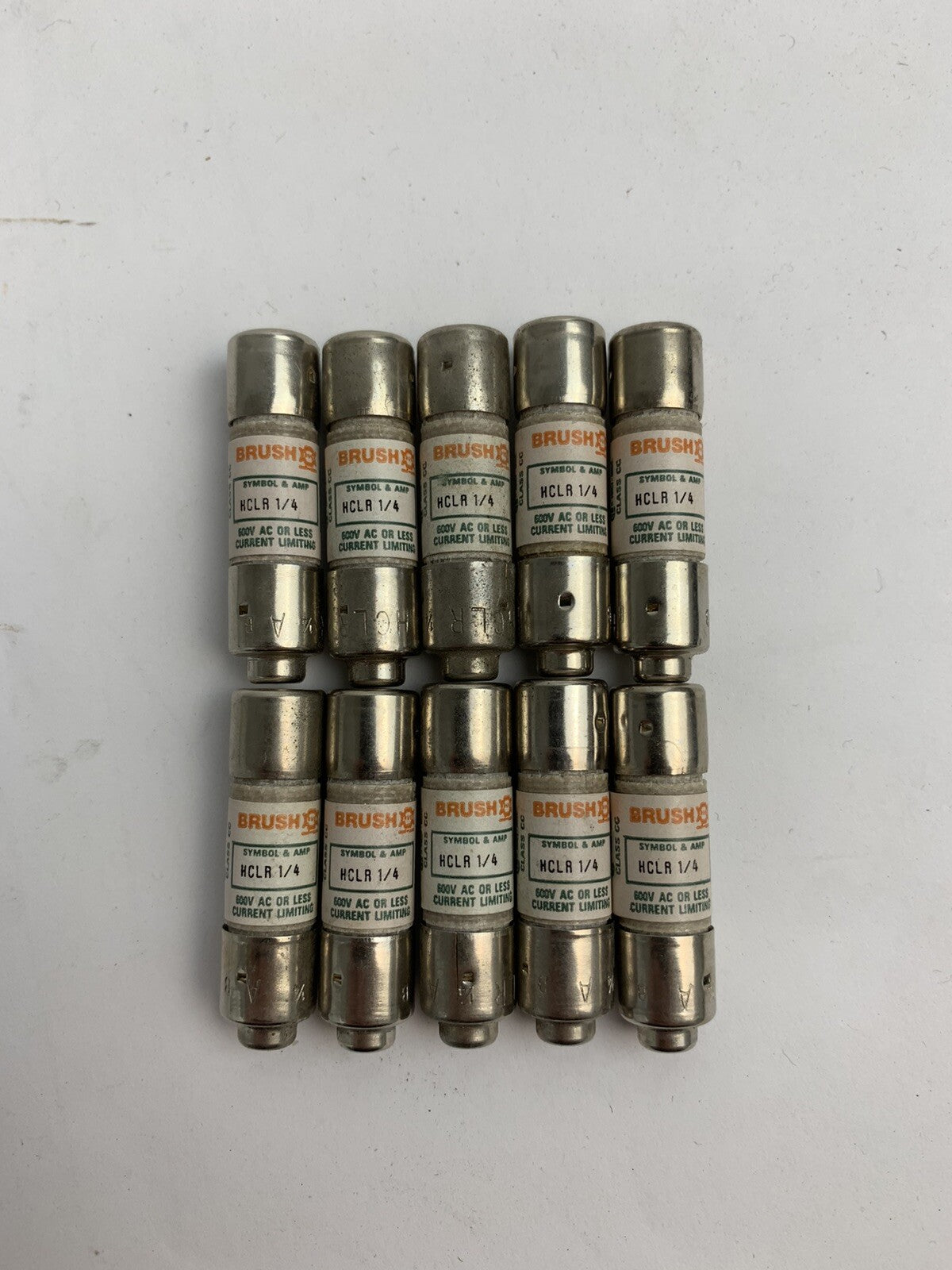 Brush HCLR1/4 1/4A 600V Fuse "Lot of 10"
