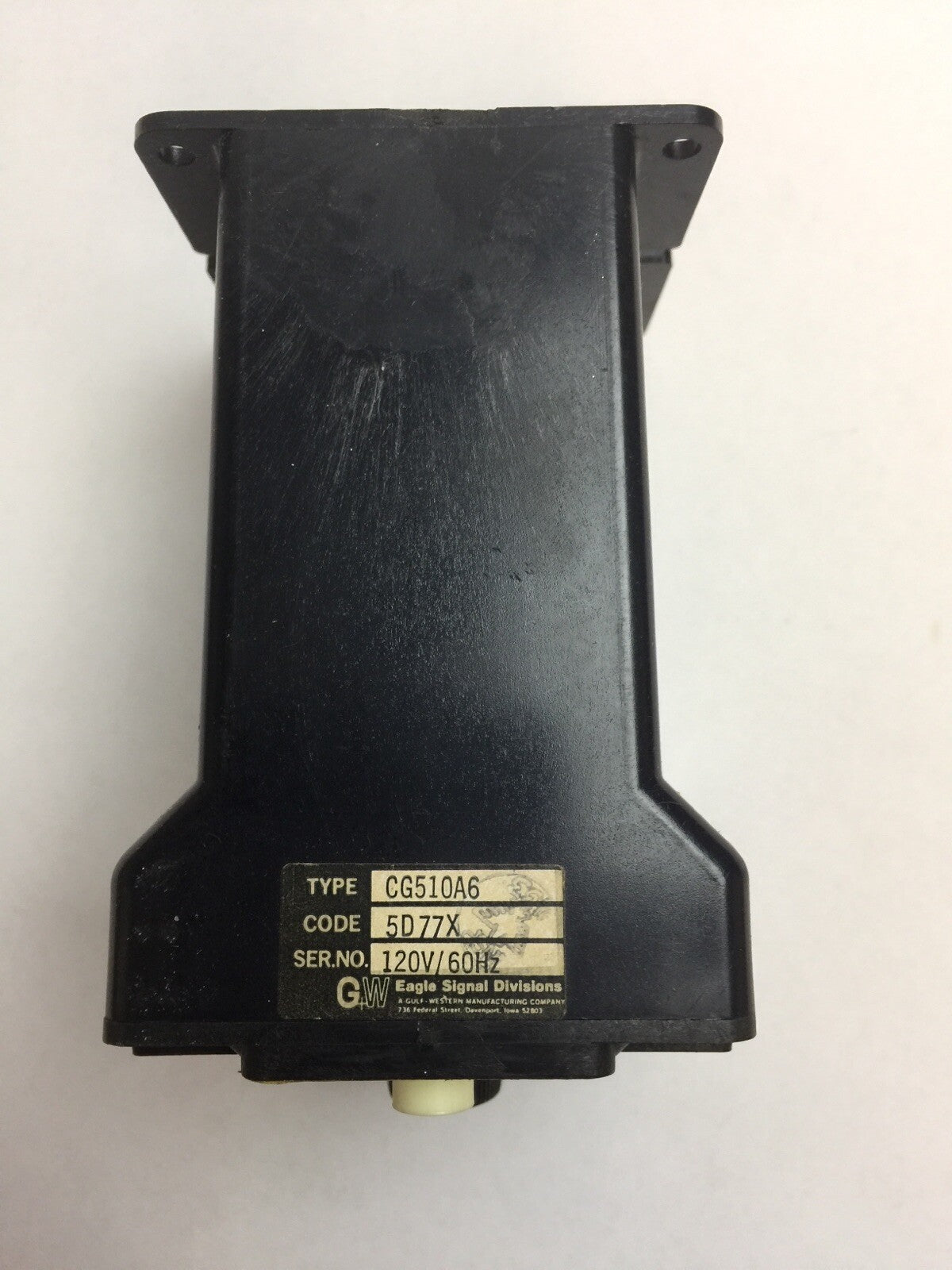 EAGLE SIGNAL CONTROLS CG510A6 TIME DELAY RELAY 5D77X