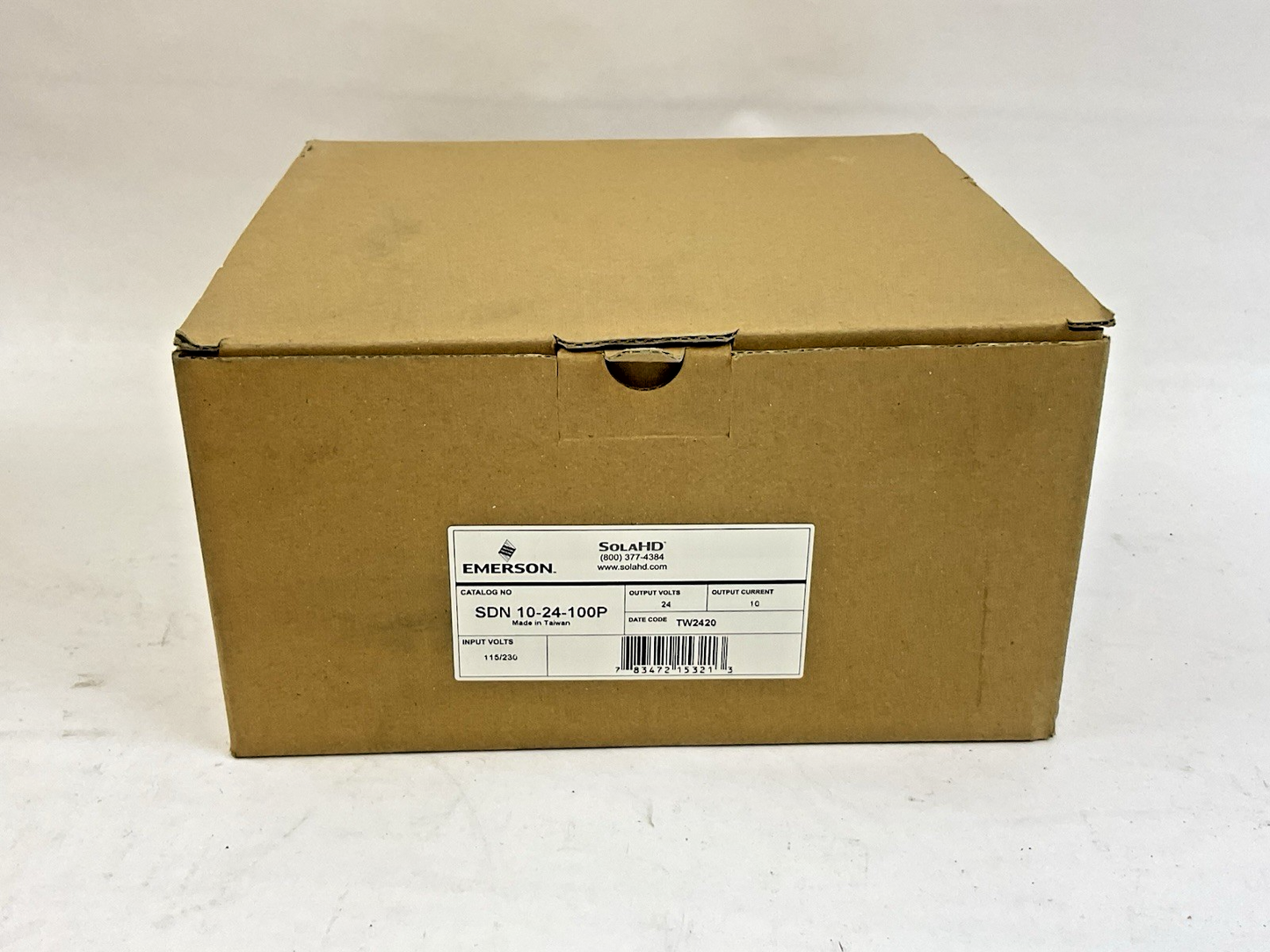 EMERSON SOLA SDN10-24-100P POWER SUPPLY 115/230VAC 5.0/2.0A 50/60 HZ