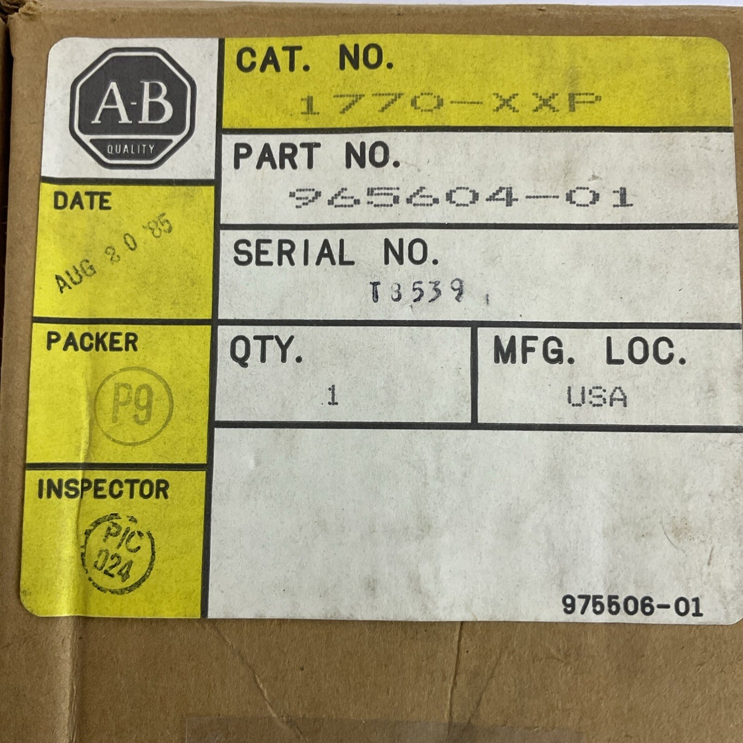 ALLEN BRADLEY 1770-XXP 25 PIN CONNECTOR KIT