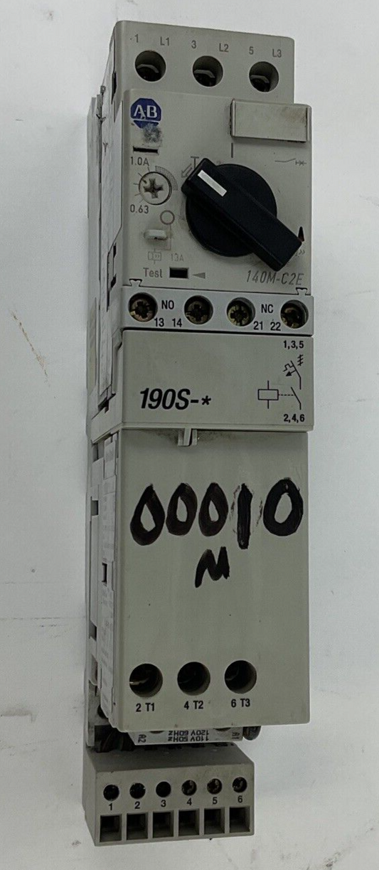ALLEN BRADLEY 190S-AND2-CB10C COMBONATION STARTER SER.A