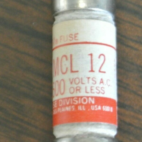 BOX of 10 / ECONOMY / FPE MCL-12 ECONOLIM FUSE / 12A / 600V