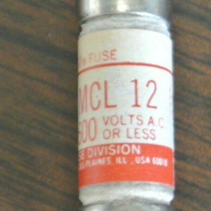 BOX of 10 / ECONOMY / FPE MCL-12 ECONOLIM FUSE / 12A / 600V